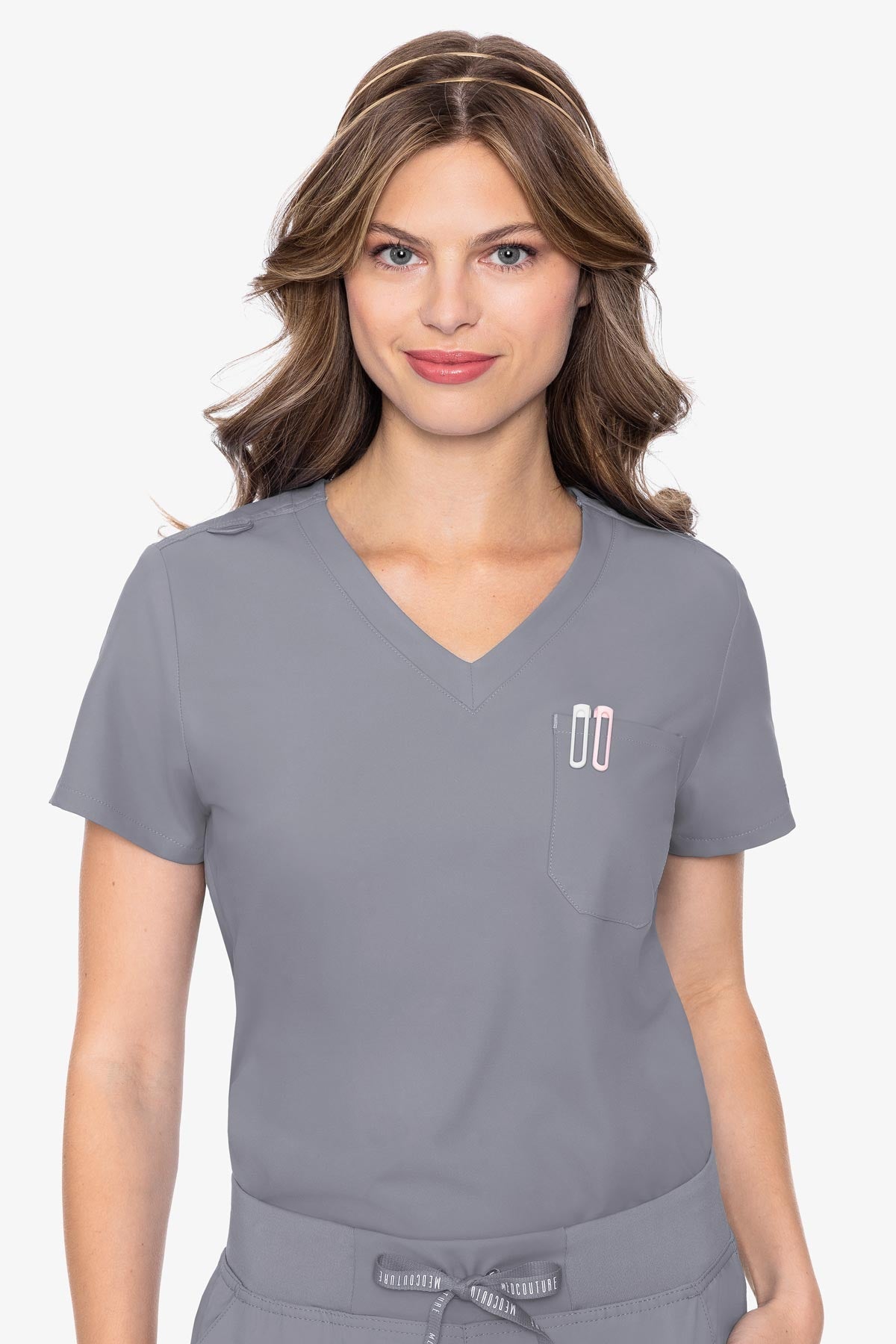 Med Couture 2432 Insight One Pocket Top - Cloud